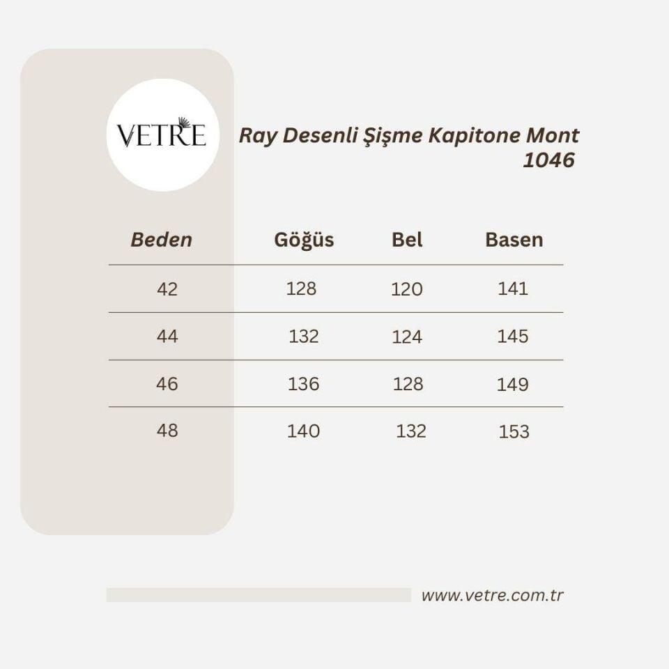 RAY DESENLİ SİYAH ŞİŞME MONT