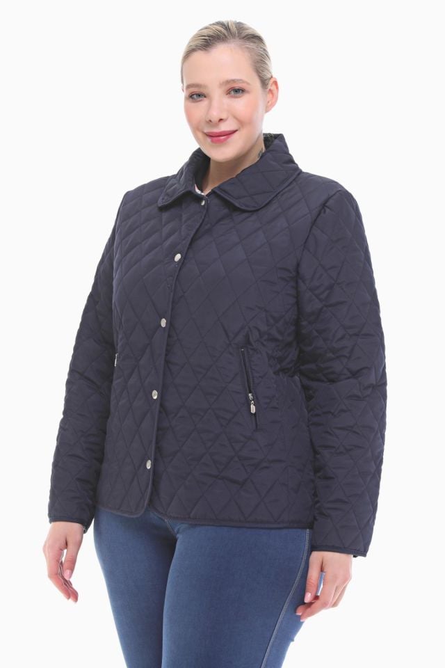 Vetre BB Lacivert Mevsimlik Kapitone Mont