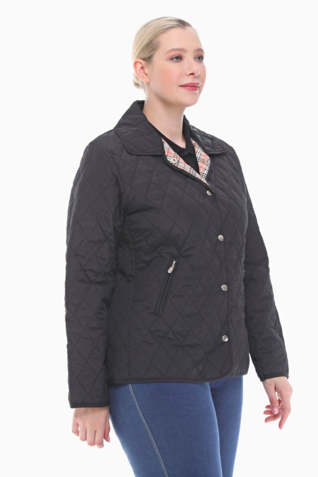 Vetre BB Siyah Mevsimlik Kapitone Mont