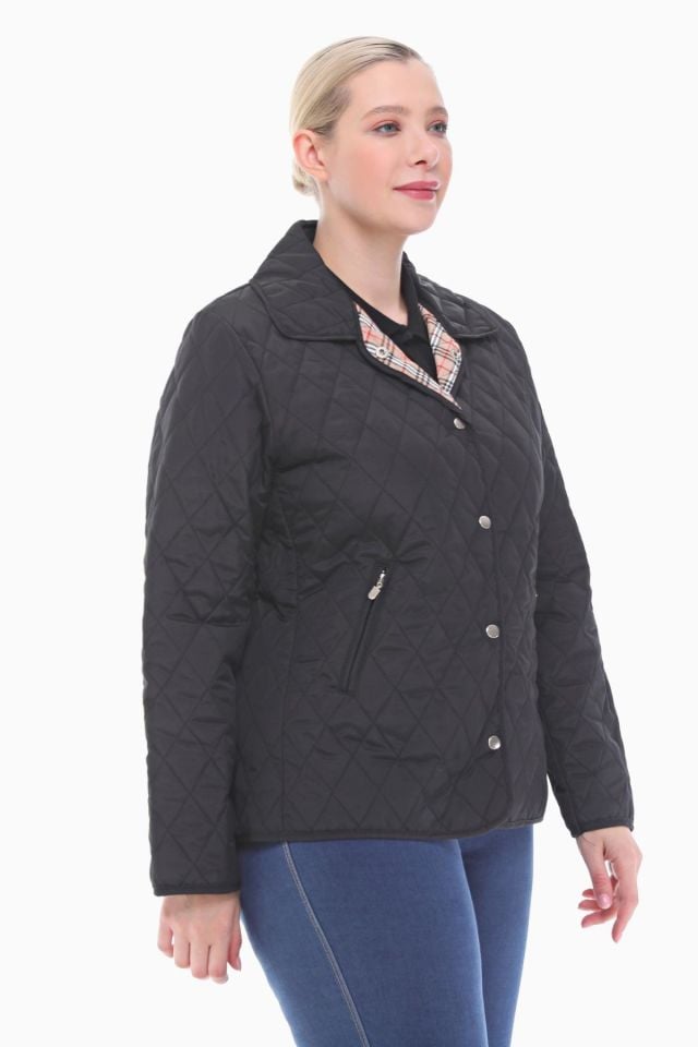 Vetre BB Siyah Mevsimlik Kapitone Mont