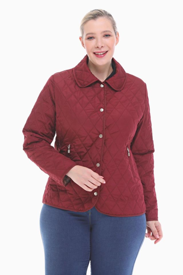 Vetre BB Bordo Mevsimlik Kapitone Mont 1039