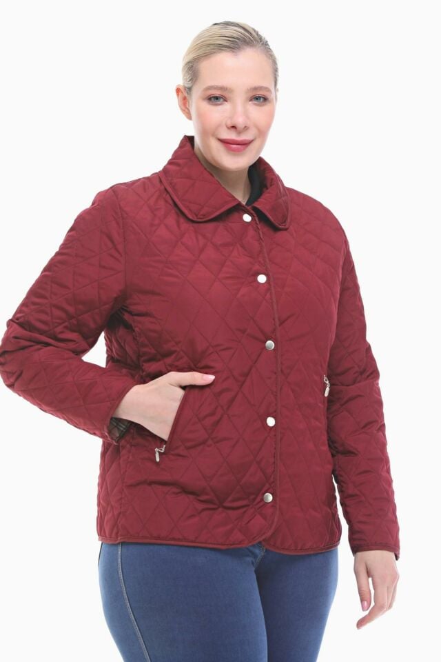 Vetre BB Bordo Mevsimlik Kapitone Mont 1039