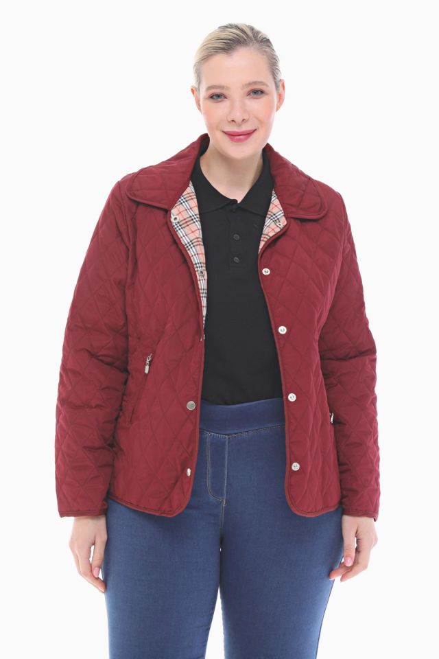 Vetre BB Bordo Mevsimlik Kapitone Mont 1039