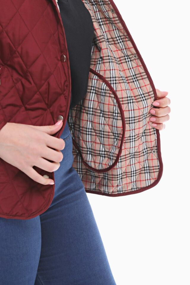 Vetre BB Bordo Mevsimlik Kapitone Mont 1039