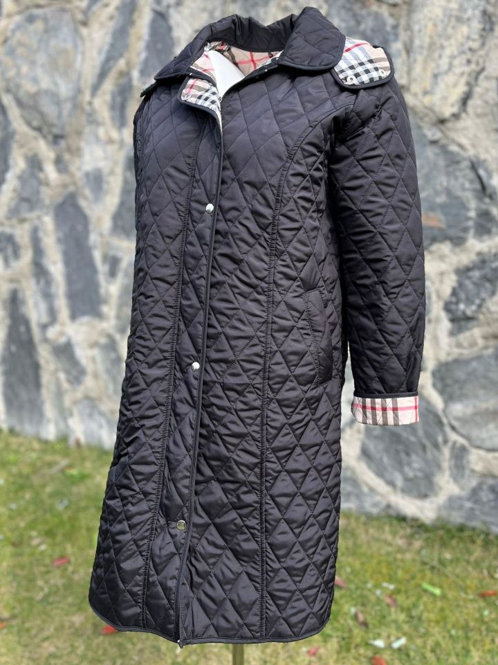 EKOSE 105 CM SİYAH MEVSİMLİK KAPİTONE MONT