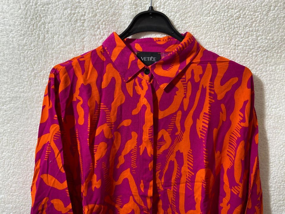 Vetre Turuncu Zebra Desen Pembe Gömlek 2010