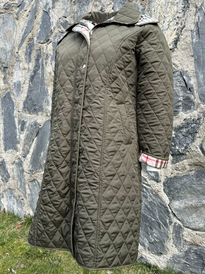 EKOSE 105 CM HAKİ MEVSİMLİK KAPİTONE MONT