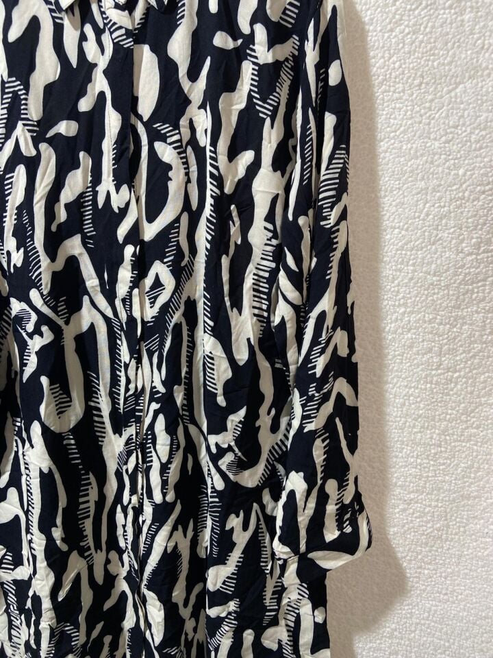 Vetre Krem Zebra Desen Siyah Gömlek 2010