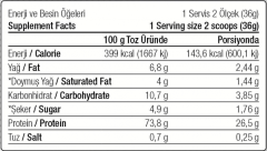 Whey Protein Tozu 3600 gr 100 Servis