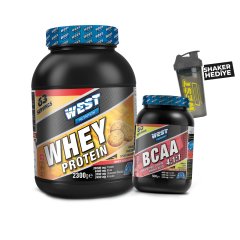 Whey Protein Tozu 2300 gram - BCAA 4:1:1 500 gram Paketi