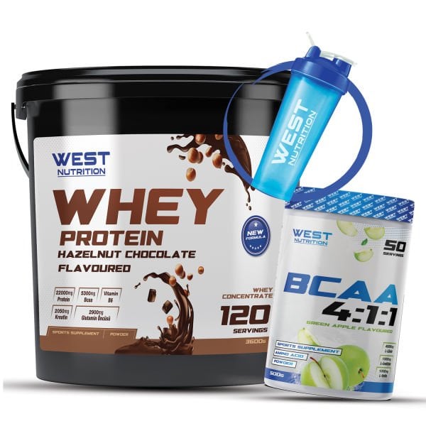 Whey Protein Tozu 3600 gram - BCAA 4:1:1 500 gram Paketi