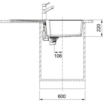 FRANKE URBAN UBG 611-100 GRANİT SAHARA TEZGAH ÜSTÜ EVYE