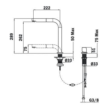 TEKA AUK 983 Pencere Önü Bataryası AUK 983