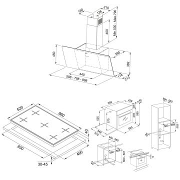 FRANKE FPJ 915 V BK A DAVLUMBAZ FHNS 905 4G TC BK C OCAK FMA 86 H XS FIRIN SİYAH ANKASTRE SET