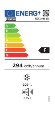 FRANKE FSDF 330 NF NE E ANKASTRE DERİN DONDURUCU