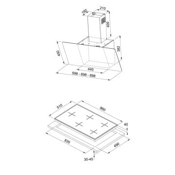 FRANKE FPJ 915 V BK DAVLUMBAZ FHNL 905 4G OCAK 2Lİ ANKASTRE SET