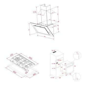 TEKA DVT 98660 TBS BK DAVLUMBAZ GZC 95320 XBC OCAK HLB 8600 BK FIRIN SİYAH ANKASTRE SET