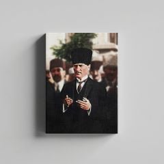 Mustafa Kemal Atatürk Dua Ederken Kanvas Tablo