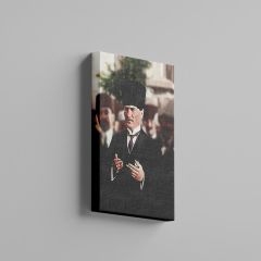 Mustafa Kemal Atatürk Dua Ederken Kanvas Tablo 35 x 50