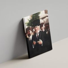 Mustafa Kemal Atatürk Dua Ederken Kanvas Tablo 35 x 50