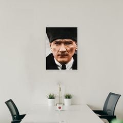 Mustafa Kemal Atatürk Kalpaklı Kanvas Tablo