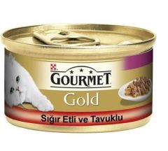 Gourmet Gold Sığır Etli Ve Tavuklu Kedi Konservesi 85 Gr