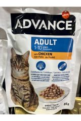 Advance Cat Adult Chıcken Wet Pouch 85 GR