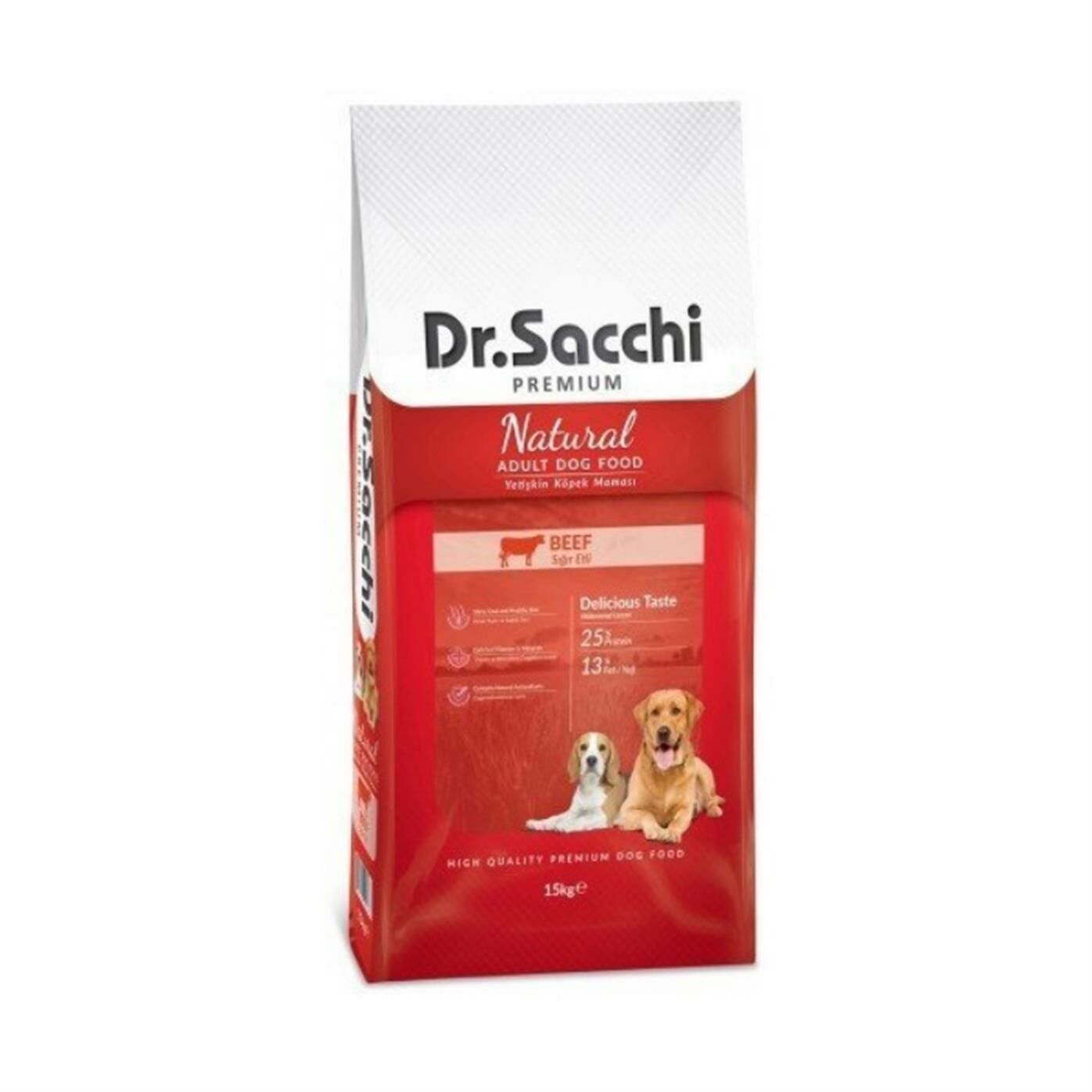 Dr. Sacchi Sığır Etli Yetişkin Köpek Maması 15 Kg
