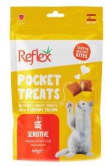 Reflex Pocket Treats Sensitive Kedi Ödül Maması 60gr