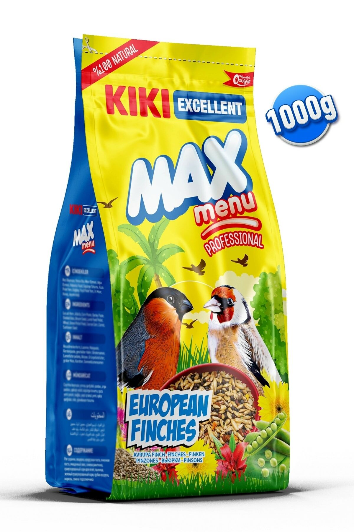 Kiki Excellent Kuş Max Menu European Finches Avrupalı Finç Yemi 1000 Gr.