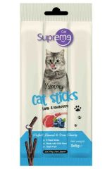 Supreme Cat Kuzulu ve Yaban Mersinli Kedi Ödül Çubuk 3x5 Gr