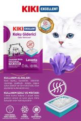Kiki Excellent Kedi Kumu Koku Giderici - Kötü Kokuları Giderir - Doğal Koku Giderici - Lavanta Kokulu 25 Gr.