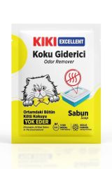 Kiki Excellent Kedi Kumu Koku Giderici - Kötü Kokuları Giderir - Doğal Koku Giderici - Sabun Kokulu 25 gr