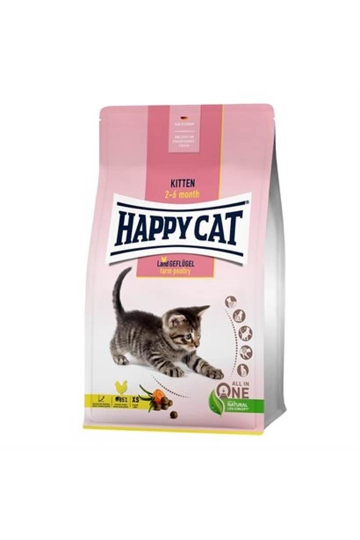 Happy Cat Kitten Geflügel Yavru Kedi Maması 4 kg