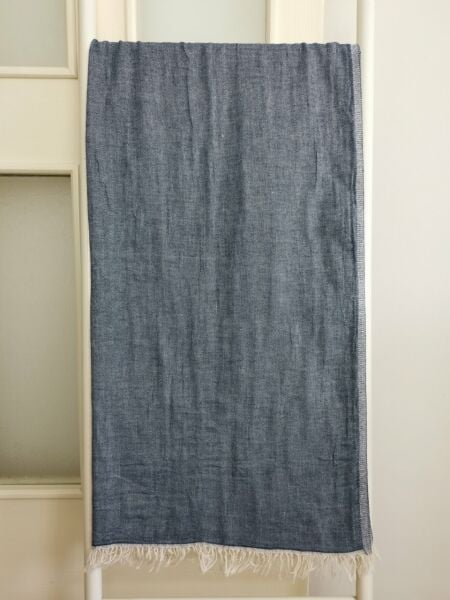 Peştemal, 100x180, Banyo Havlusu, Çift Katlı, Düz Denim