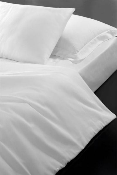 Yastık Kılıfı, 50x70, Fermuarlı, Poly-Cotton, Beyaz