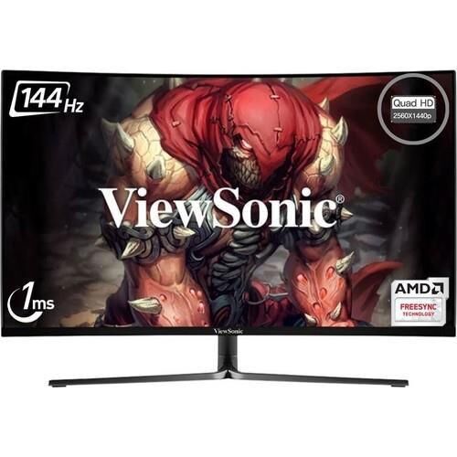 32 VIEWSONIC VX3258-2KPC-MHD QHD 2560x1440 1MS 144HZ 300 NITS 2xHDMI 2xDP FREESYNC CURVED GAMING MONITOR