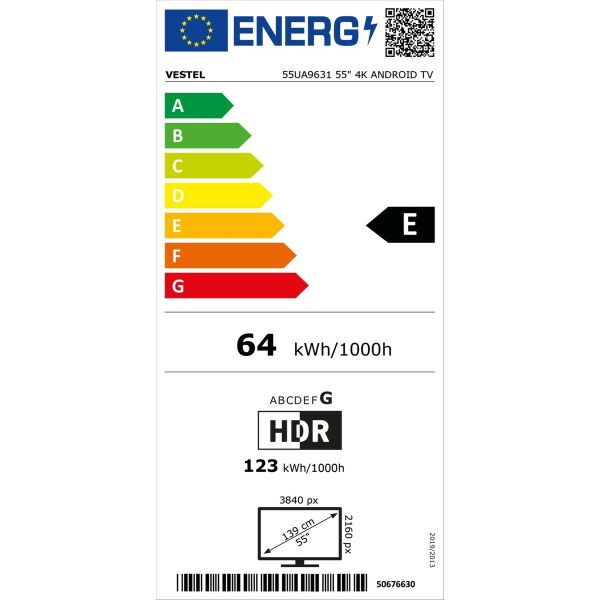 Vestel 55UA9631 55'' 139 Ekran Dahili Uydu Alıcılı 4K Ultra HD Smart LED TV