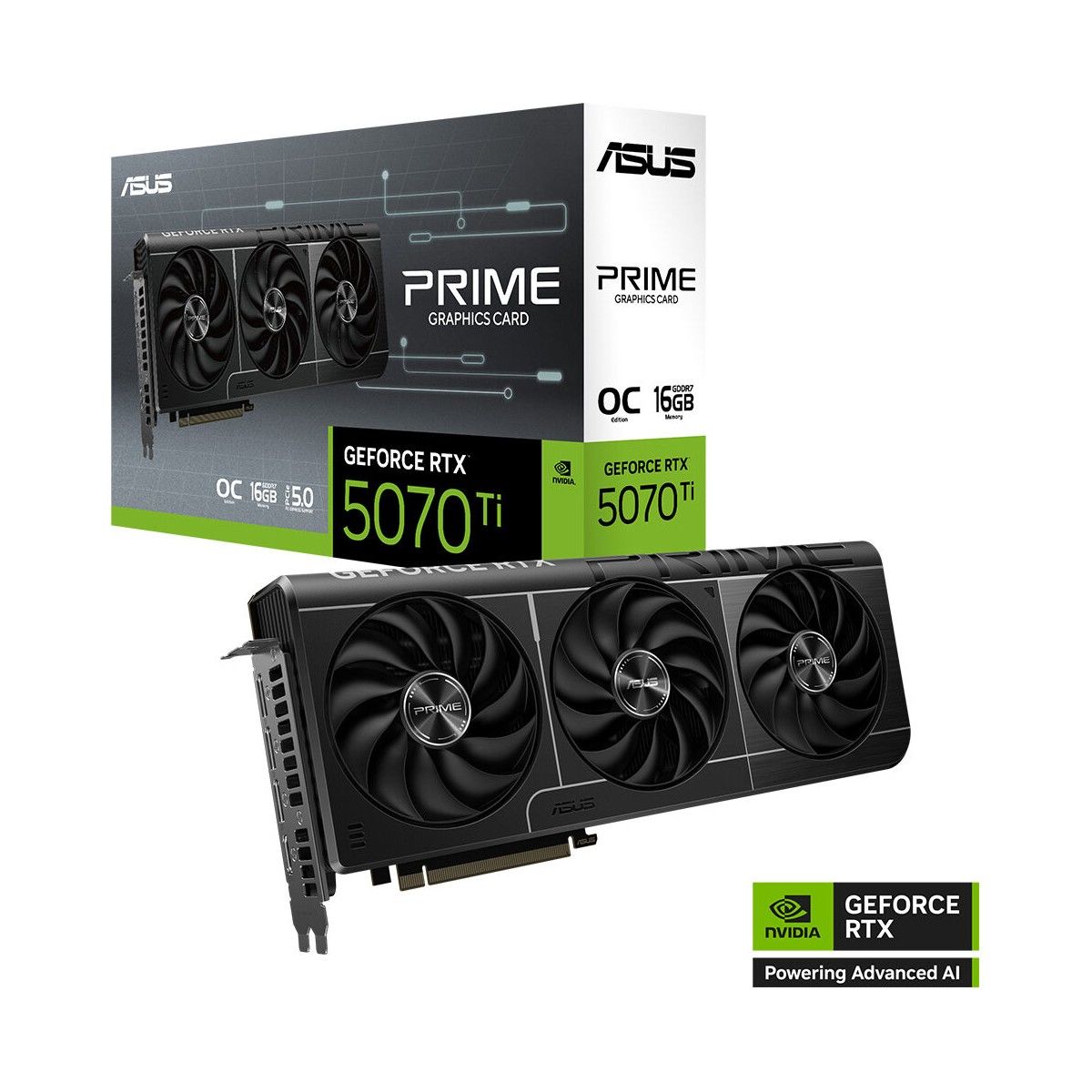 ASUS PRIME GeForce RTX 5070 Ti 16GB PRIME-RTX5070TI-O16G GDDR7 OC Edition 256 Bit Gaming (Oyuncu) Ekran Kartı