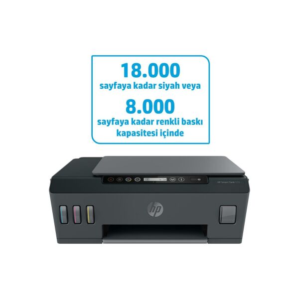 HP 1TJ09A 515 SMART TANK - WIRELESS ALL-IN-ONE RENKLİ MÜREKKEP PÜSKÜRTMELİ TANKLI YAZICI 11PPM