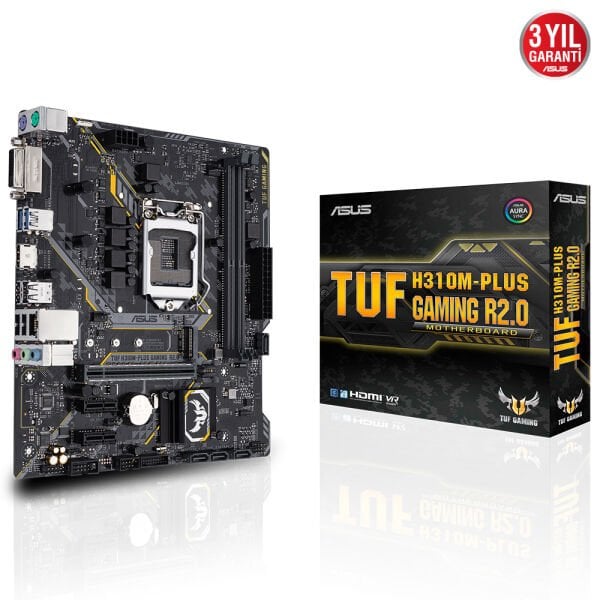 Asus TUF H310M-Plus Gaming R2.0 Intel H310 DDR4 2666 MHz (OC) Lga1151 mAtx Anakart