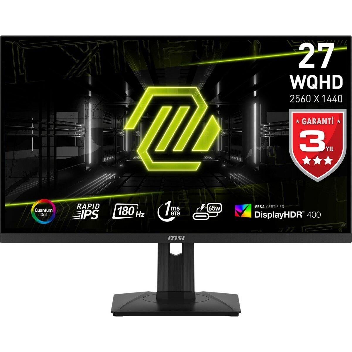 MSI MAG 274QRF QD E2 27'' 1 ms 2K Pivot IPS 180 Hz Oyuncu Monitörü