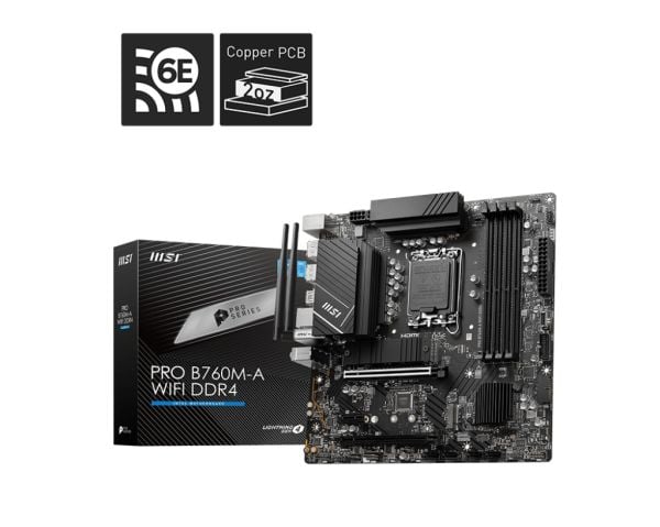 MSI PRO B760M-A WIFI DDR4 5333(OC) M.2 ATX 1700p