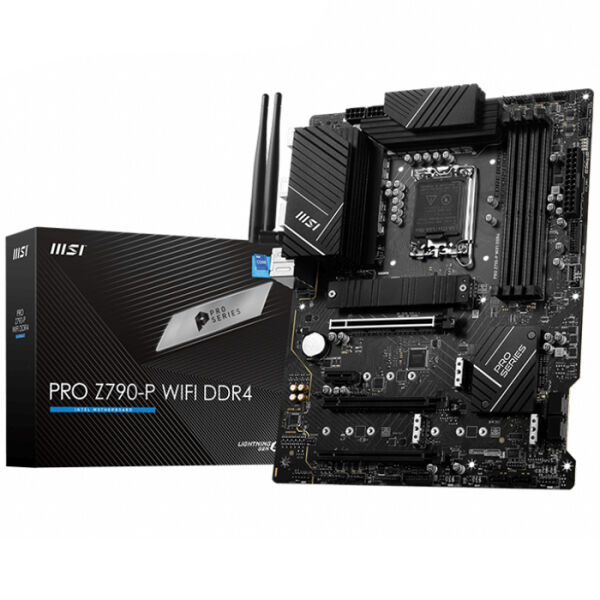 MSI PRO Z790-P WIFI DDR4 SOKET 1700 DDR4 5333MHZ(OC) PCI-E GEN5 M.2 USB3.2 DP HDMI 1X2.5G LAN  WI-FI 6E ATX