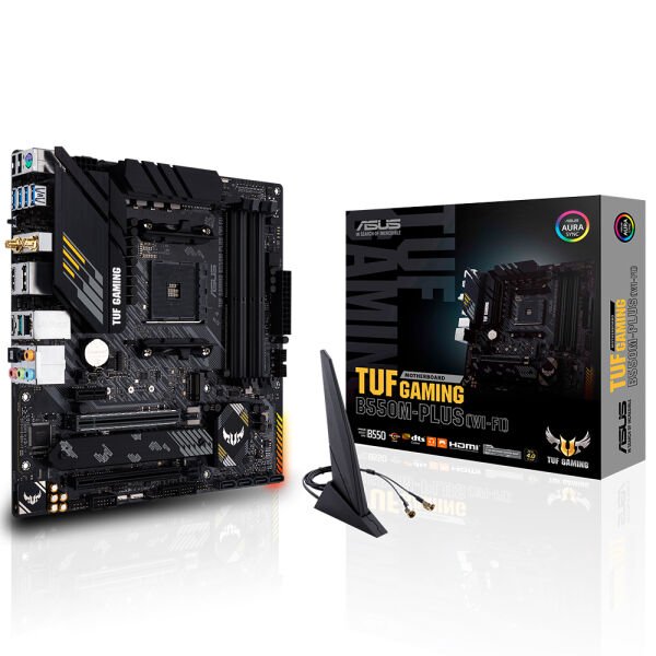 Asus TUF Gaming B550M-Plus (Wi-fi) Amd B550 DDR4 4600 MHz (OC) Am4 AX Wifi + Bt mAtx Anakart