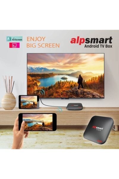 Alpsmart 4K 4 GB Ram 64 GB Hafıza Sesli Akıllı kumandalı Tv Box