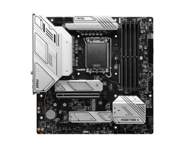 MSI Mag B760M Mortar Wi-Fi II Intel LGA1700 DDR5 Micro ATX Anakart