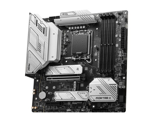 MSI Mag B760M Mortar Wi-Fi II Intel LGA1700 DDR5 Micro ATX Anakart