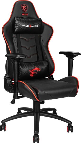 MSI MAG CH120 X 4D KOLÇAK PVC DERI YASTIKLI GAMING KOLTUK KIRMIZI