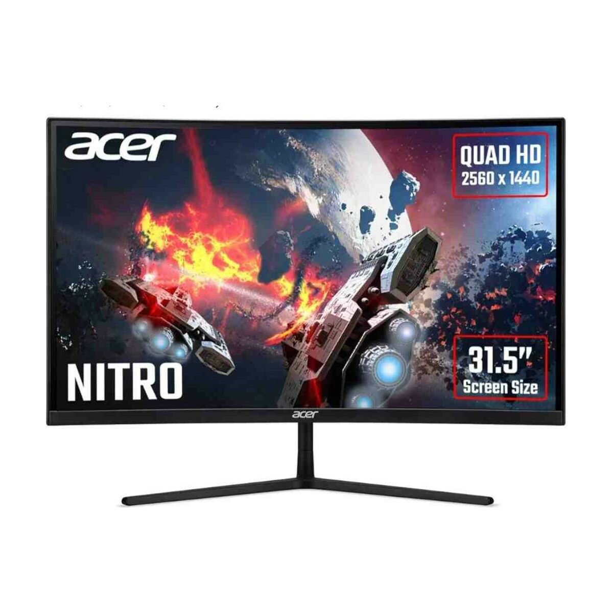 Acer Nitro EI322QURP 31.5'' QHD ZeroFrame Curved 1500R 165Hz 1 MS 2560 X 1440 HDR 400 VA LED 2xHDMI 2xDP Gaming Monitör